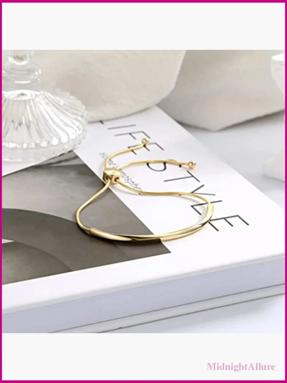 Adjustable Slider Bangle Bracelet for Women Gold Bolo Bracelet